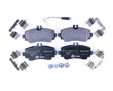 Brake Pad Set, disc brake 8DB 355 018-881 Hella