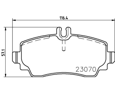 Brake Pad Set, disc brake 8DB 355 018-881 Hella, Image 7