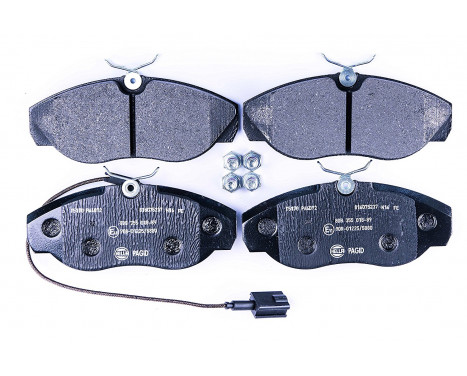 Brake Pad Set, disc brake 8DB 355 018-891 Hella