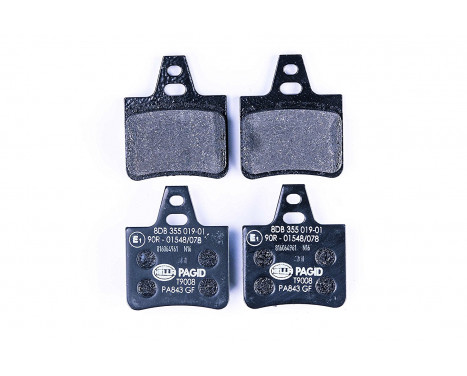 Brake Pad Set, disc brake 8DB 355 019-011 Hella