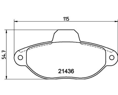 Brake Pad Set, disc brake 8DB 355 019-151 Hella, Image 7