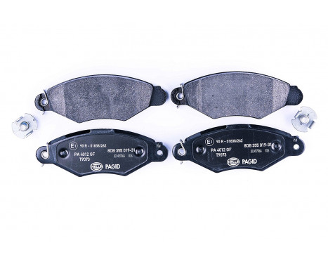 Brake Pad Set, disc brake 8DB 355 019-311 Hella