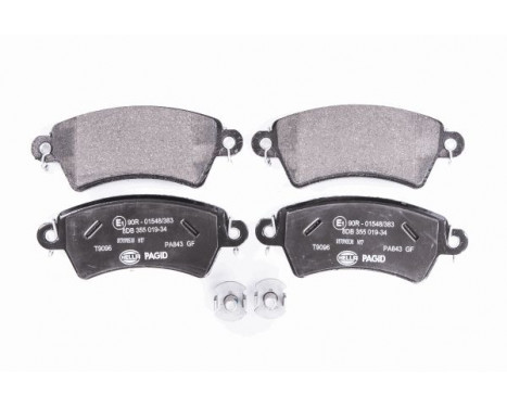 Brake Pad Set, disc brake 8DB 355 019-341 Hella