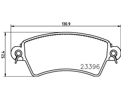 Brake Pad Set, disc brake 8DB 355 019-341 Hella, Image 7