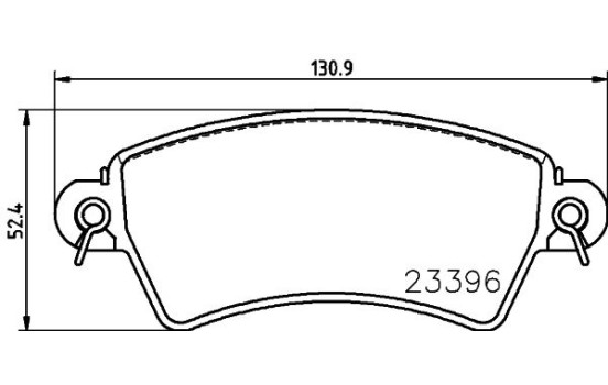 Brake Pad Set, disc brake 8DB 355 019-341 Hella, Image 7
