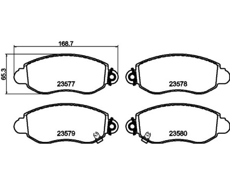 Brake Pad Set, disc brake 8DB 355 019-361 Hella, Image 7