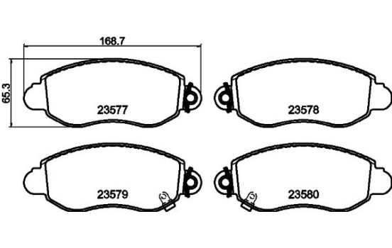 Brake Pad Set, disc brake 8DB 355 019-361 Hella, Image 7