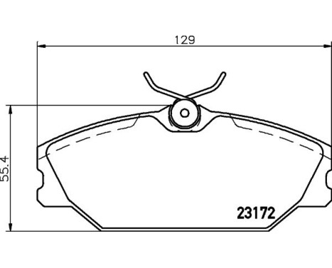 Brake Pad Set, disc brake 8DB 355 019-391 Hella, Image 7