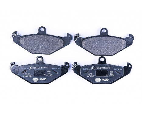 Brake Pad Set, disc brake 8DB 355 019-401 Hella