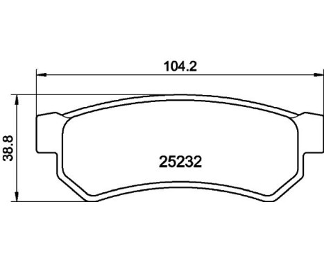 Brake Pad Set, disc brake 8DB 355 019-591 Hella, Image 4