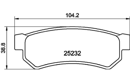 Brake Pad Set, disc brake 8DB 355 019-591 Hella, Image 4