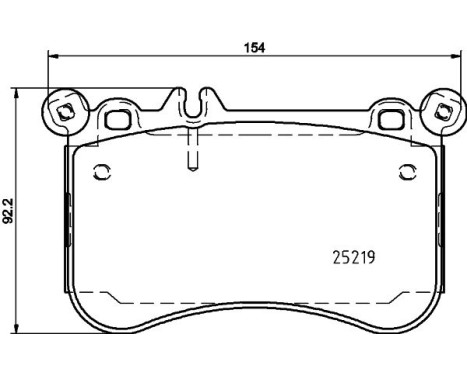 Brake Pad Set, disc brake 8DB 355 019-611 Hella, Image 4