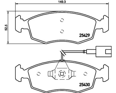 Brake Pad Set, disc brake 8DB 355 019-651 Hella, Image 4