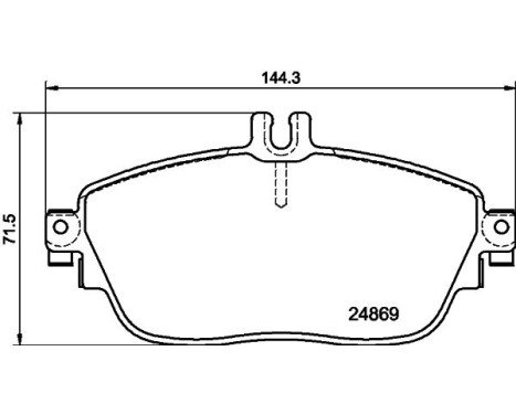Brake Pad Set, disc brake 8DB 355 019-721 Hella, Image 7