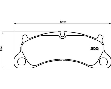 Brake Pad Set, disc brake 8DB 355 019-731 Hella, Image 4