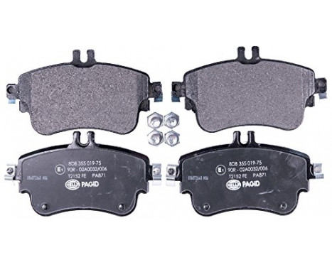 Brake Pad Set, disc brake 8DB 355 019-751 Hella