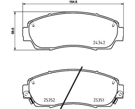Brake Pad Set, disc brake 8DB 355 019-761 Hella, Image 7