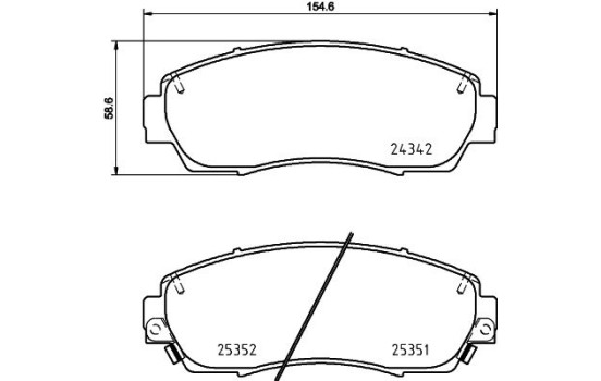 Brake Pad Set, disc brake 8DB 355 019-761 Hella, Image 7