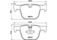 Brake Pad Set, disc brake 8DB 355 019-781 Hella