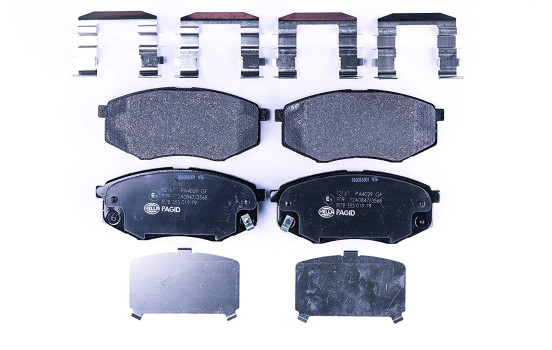Brake Pad Set, disc brake 8DB 355 019-791 Hella