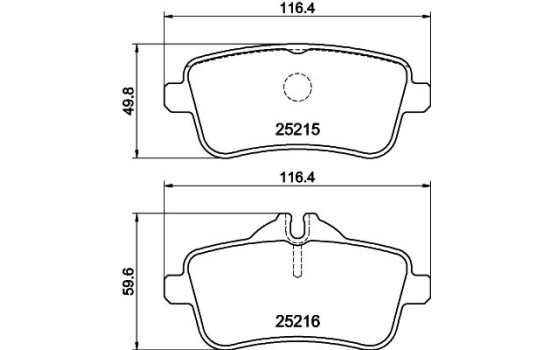 Brake Pad Set, disc brake 8DB 355 019-841 Hella, Image 4