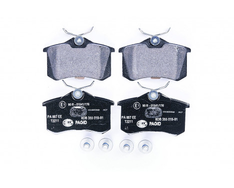 Brake Pad Set, disc brake 8DB 355 019-911 Hella Pagid GmbH