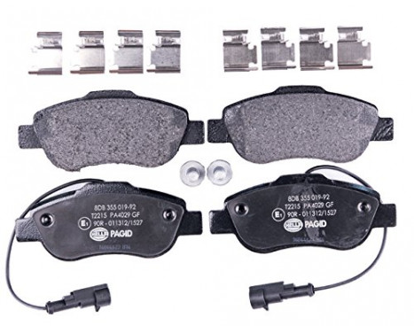 Brake Pad Set, disc brake 8DB 355 019-921 Hella Pagid GmbH
