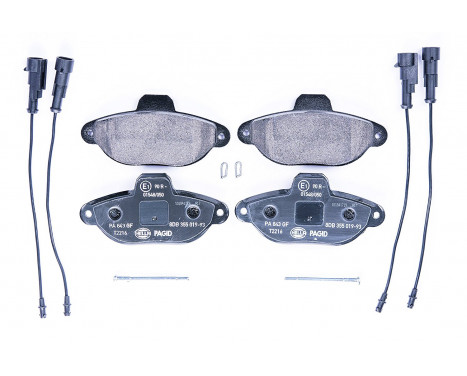 Brake Pad Set, disc brake 8DB 355 019-931 Hella Pagid GmbH