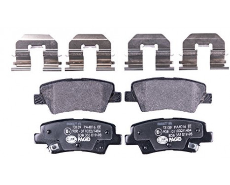 Brake Pad Set, disc brake 8DB 355 019-981 Hella