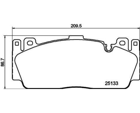 Brake Pad Set, disc brake 8DB 355 019-991 Hella, Image 4