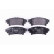 Brake Pad Set, disc brake 8DB 355 020-001 Hella