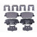 Brake Pad Set, disc brake 8DB 355 020-101 Hella