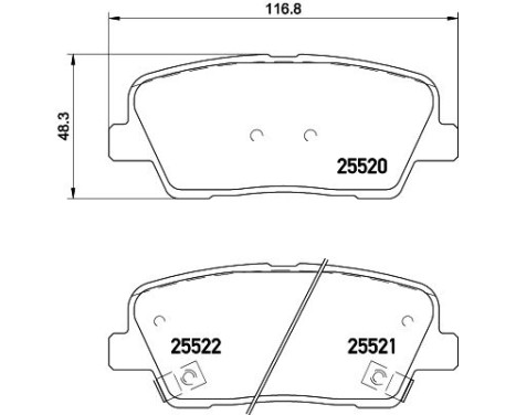 Brake Pad Set, disc brake 8DB 355 020-101 Hella, Image 7
