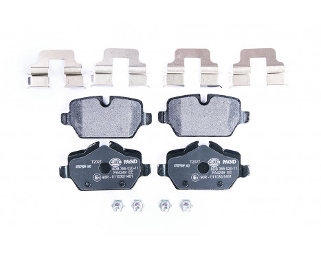 Brake Pad Set, disc brake 8DB 355 020-111 Hella