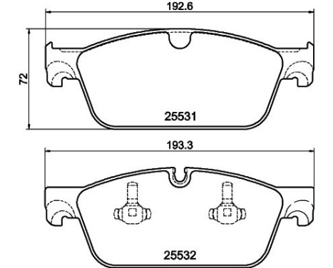 Brake Pad Set, disc brake 8DB 355 020-141 Hella, Image 4