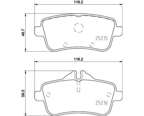 Brake Pad Set, disc brake 8DB 355 020-161 Hella, Image 7