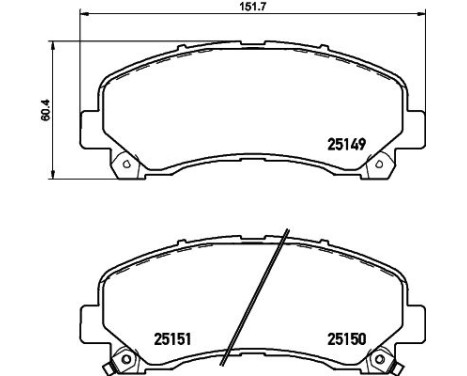 Brake Pad Set, disc brake 8DB 355 020-171 Hella, Image 5