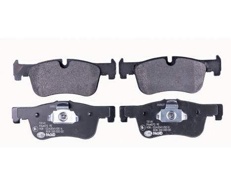 Brake Pad Set, disc brake 8DB 355 020-201 Hella