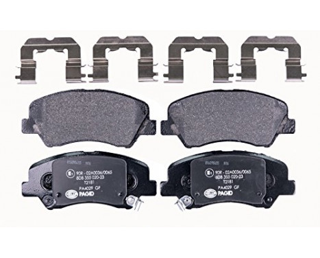 Brake Pad Set, disc brake 8DB 355 020-231 Hella