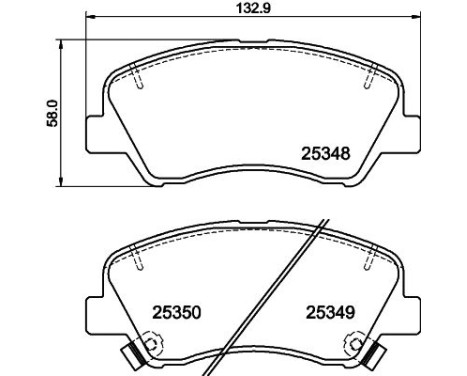 Brake Pad Set, disc brake 8DB 355 020-231 Hella, Image 7