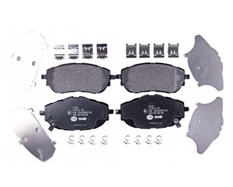 Brake Pad Set, disc brake 8DB 355 020-281 Hella