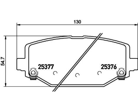 Brake Pad Set, disc brake 8DB 355 020-311 Hella, Image 7