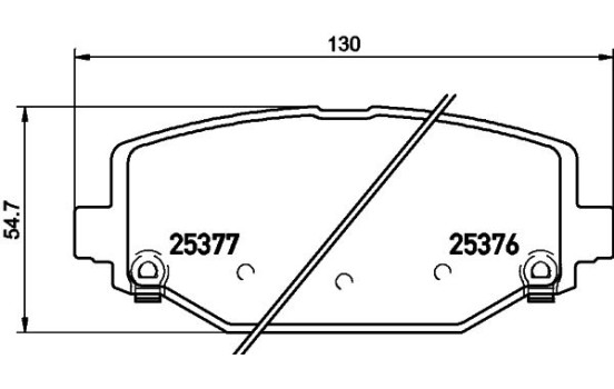Brake Pad Set, disc brake 8DB 355 020-311 Hella, Image 7