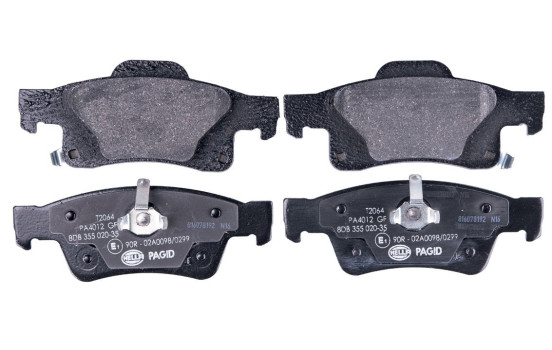 Brake Pad Set, disc brake 8DB 355 020-351 Hella