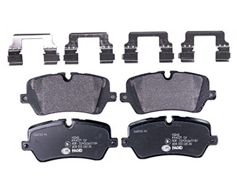 Brake Pad Set, disc brake 8DB 355 020-361 Hella