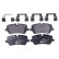 Brake Pad Set, disc brake 8DB 355 020-361 Hella