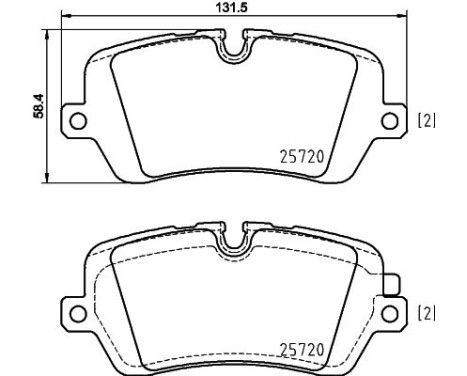 Brake Pad Set, disc brake 8DB 355 020-361 Hella, Image 7