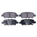 Brake Pad Set, disc brake 8DB 355 020-401 Hella