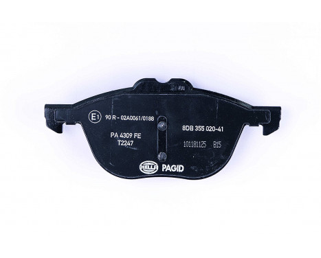 Brake Pad Set, disc brake 8DB 355 020-411 Hella Pagid GmbH, Image 3