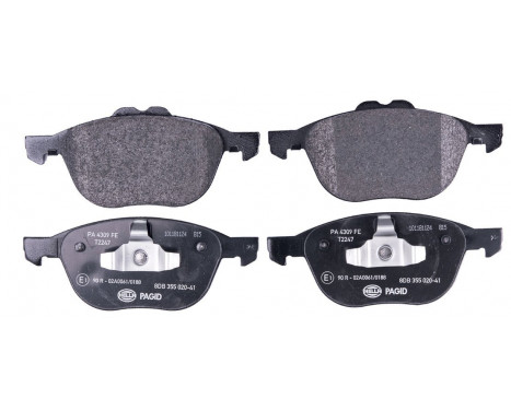 Brake Pad Set, disc brake 8DB 355 020-411 Hella